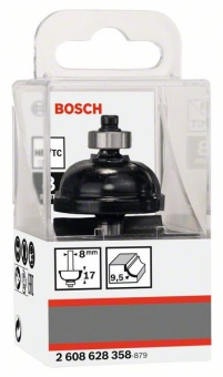 Профильная фреза F 8 mm, R1 9,5 mm, D 35 mm, L 16,5 mm, G 59 mm 2608628358